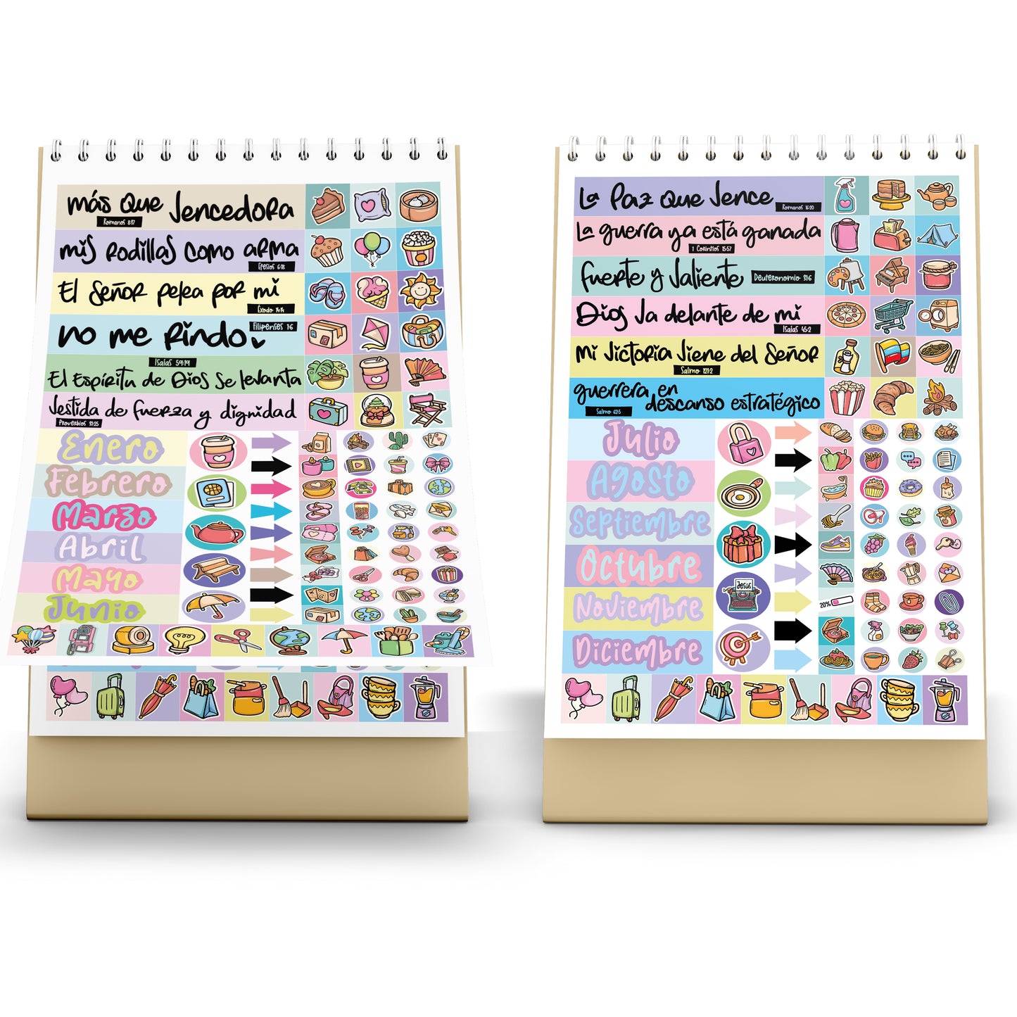 Calendario de Escritorio - Guerrera 2026