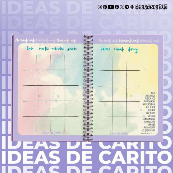 Ideas de Carito, Agenda 2024 sin fechas